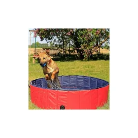 Comparer les prix de Piscine Pliable pour Chien en PVC résistant aux griffures Ø 80 cm Hauteur 20 cm revêtement antidérapant et Bouchon pour vidag