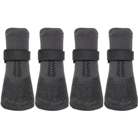 Meilleurs prix pour Chaussures pour chien - Lot de 4 - Imperméables et antidérapantes - Toutes saisons - Couvre-pattes antidérapants et anti-salissures