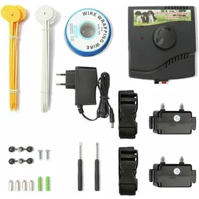 Comparer les prix de Clôture électrique pour chien avec 2 colliers - Colliers anti-fugue pour un dressage efficace produit de haute qualité durable et
