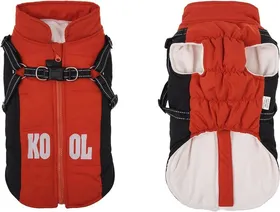 Comparer les prix de Manteau dhiver pour chiens - LAIRLE - Rouge - Taille M - Imperméable - Harnais intégré