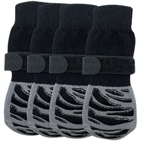 Meilleurs prix pour Chaussettes antidérapantes pour chien pour trottoir chaud/froid bottes double face pour chien et protège-pattes pour éviter