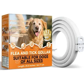 Comparer les prix de Collier Anti Puces pour ChienRéglable et Imperméable avec Protection Naturelle65 cm Adapté à Toutes Les TaillesProtection(1 Pack)