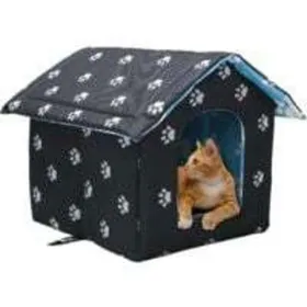 Meilleurs prix pour Niche chat extérieur pliable - Virex® - Étanche - 40x38x35 cm - Tissu Oxford - Doublure éponge - Montage sans outil