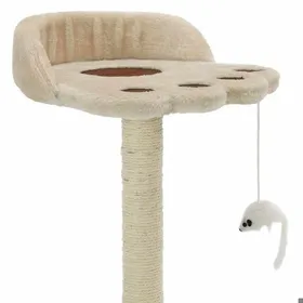Meilleurs prix pour BESTLIFE Arbre à chat avec griffoir en sisal 40 cm Beige et Marronavec manuel de montage（12877988）VIDAXL