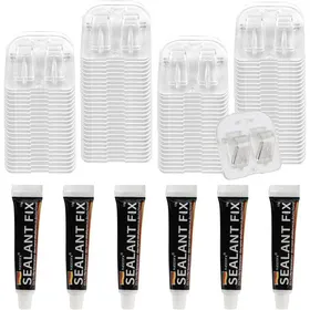Meilleurs prix pour 100 Pièces Crochet Sans Percage De Filet Chat Balcon Étanche Crochet Protection Fenetre Chat Anti Uv Pour Filet De Protecti[J158]