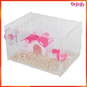 Comparer les prix de Cage de hamster acrylique - AKOZON - Modèle AKZ-1 - Acrylique transparent - Simple couche - Maison et accessoires
