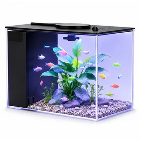 Comparer les prix de Petit aquarium Betta de 37 l en acrylique avec pompe silencieuse et filtreidéal pour poissons de combat crevettes petits