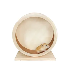 Comparer les prix de Roue pour hamster, roue d'exercice silencieuse en bois pour hamster - Roue de course silencieuse pour petits animaux de compagnie
