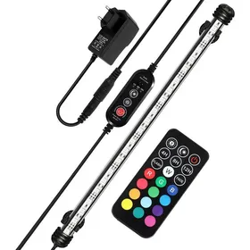 Comparer les prix de Éclairage LED RGB pour aquarium 54 W-Longueur 485 cm-Couleurs réglables par télécommande-Intensité lumineuse réglable-Lampe LED