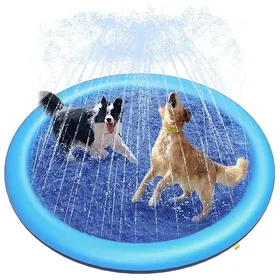Comparer les prix de Tapis de jeu aquatique pour chiens de 59 pouces – Piscine antidérapante pour grands chiens – Jouet darrosage de 058 mm dépaisseur