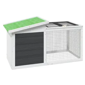 Comparer les prix de Clapier - SWEETY - gris 100,5x54x55 cm bois de pin massif A229