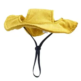 Meilleurs prix pour Casquette pour animaux - GIGICIAL - Chapeau de soleil - Jaune - XS - Confortable et léger