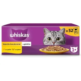 Meilleurs prix pour Nourriture Humide - WHISKAS - Oiseaux en Gélatine - 13 x 4 Sachets - 85 g - Pour Chats Adultes