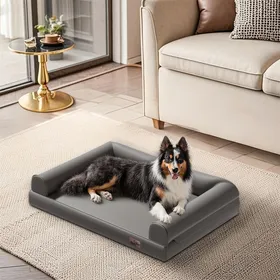 Comparer les prix de Canapé pour Chien - UNHO - L - 97x73x18cm - Similicuir - Déhoussable - Antidérapant