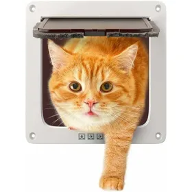 Meilleurs prix pour Chatière à fermeture magnétique 4 positions pour chats et chiens de petite taille-S
