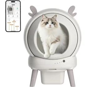 Comparer les prix de Litière Autonettoyante 65L avec Capteurs & App Bac Fermé pour Chats Multiples avec Sacs