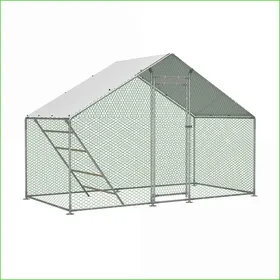 Comparer les prix de Pens &amp  Hutches - Volière Robuste pour Hühner - Gris - Sécurisée Imperméable &amp  Facile à Nettoyer