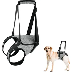 Comparer les prix de Harnais de soutien pour chien - MHY® - Pattes arrière - Réglable - Tissu polyester - Poignée amovible - Taille M - Doux