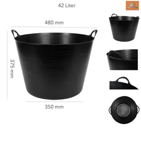 Comparer les prix de Seau flexible polyvalent - TRIZERATOP - 42 L - Incassable - Résistant UV - PP+EPDM
