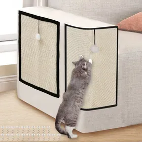 Comparer les prix de Tapis griffoir chat : 2 pièces griffoirs pour chat sisaltapis anti-rayures canapé chat planches à griffertapis griffoir40x29 cm