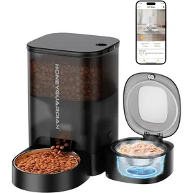 Comparer les prix de Distributeur automatique pour chat - ZGEER - 2-en-1 nourriture sèche et humide - Wi-Fi 2.4G - 35 L