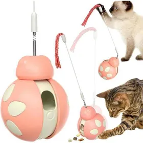 Comparer les prix de Jouet Distributeur de Croquettes pour ChatJouet Interactif à FriandisesFaire de l’Exercice en s’Amusant et Aide à Perdre du Poids
