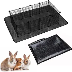 Comparer les prix de Tapis de Parc imperméable pour Animal Domestique 150 x 100 cm Base réutilisable pour Lapins Lapinsfurets Autres Petits Animaux