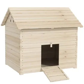 Meilleurs prix pour Pawut Duck house avec toit pliant incliné poulailler avec plancher surélevé et rampe de porte dentrée sapin Duck House 100 x 825