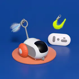 Comparer les prix de Jouet de voiture interactif pour chats - Phoesky - Télécommande - Rechargeable USB - Évitement dobstacles