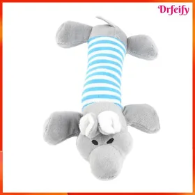 Comparer les prix de Jouet en peluche pour chien - AKOZON - Modèle rayé - Couineur intégré - Peluche douce - Pour chiots et chiens
