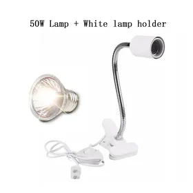 Meilleurs prix pour Kit de lampes UVA + UVB 3.0 pour reptiles avec support de lampe à pince Kit de lampe chauffante UV pour tortues Éclairage pour