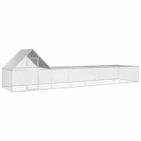 Comparer les prix de SWEET®Enclos Extérieur Volière Chenil Poulailler 8x2x2 m Acier galvanisé EU26_141027