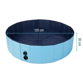 Meilleurs prix pour Piscine pliable pour animaux de compagnie - Sillar - 120x30cm - parfait pour les chiens et les chats