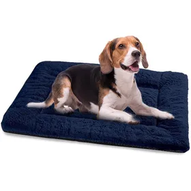 Comparer les prix de Matelas pour Chiens 90x60 cm - Lavable et Imperméable - Bleu Marine