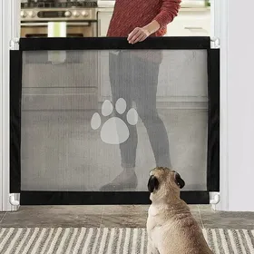 Meilleurs prix pour Porte Magique pour Chien Barrires Scurit Facile Installer et verrouillable pour Animaux de Compagnie100x75cm Odipie