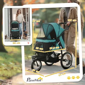 Meilleurs prix pour Poussette pour chiens Poussette pliante pour chiens et chats jusquà 20 kg Poussette pour chats avec roues tout-terrain en