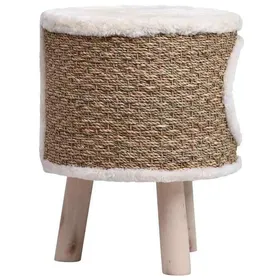 Meilleurs prix pour Magnifique Maison pour chat avec pieds en bois 41 cm Herbiers marins - design polyvalent - pour maison - Brun 3.02 kg 2026_930040