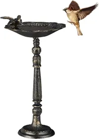 Meilleurs prix pour Abreuvoir Oiseaux,Fonte De Fer,Décoration Jardins,Style Antique,Mangeoire Sur Pied,40 Cm De Haut,Bronze