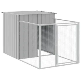 Comparer les prix de Meilleures Abris - Cage - Niche pour chien avec cour gris clair 110x201x110 cm SSD5847562