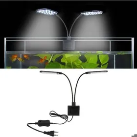 Meilleurs prix pour Lampe LED pour aquarium - PZCC - X7 Gemini - Double tête - 15W/1600 lm - Pour 20-40 cm - Sans UV