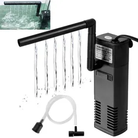 Meilleurs prix pour Filtre Intérieur pour Aquarium 20L-60L 4W 600L/H Réglable Pompe Filtre Interne avec Éponges Filtrantes pour Aquarium