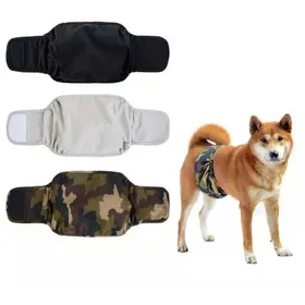 Meilleurs prix pour Lot de 3 Couche Chien Male Lavable - Bandes réutilisables pour Chiens (S)