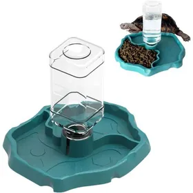 Meilleurs prix pour Distributeur deau Reptile Tortue Distributeur deau 2 en 1 pour Tortues Bol deau de Terrarium Reptiles Accessoires pou VIVARIUM