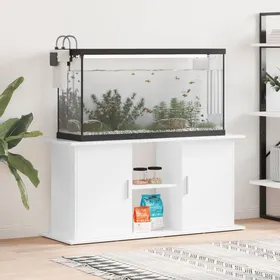 Comparer les prix de BEAU Support d'aquarium blanc brillant - 121x41x58cm - bois d'ingénierie - Contemporain Design 2025 220586013545