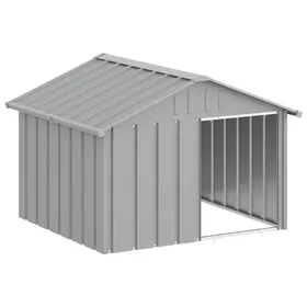Comparer les prix de SALE dhiver Niche/Maison pour chien - UU - Grand Chenil - Gris 1165x103x815 cm Acier galvanisé CC315