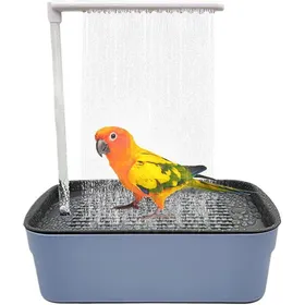 Comparer les prix de Baignoire automatique oiseaux multifonction douche perroquet circulation eau plusieurs robinets pour cage Label