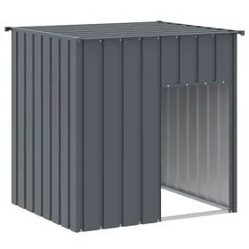 Comparer les prix de Meilleures Abris - Cage - Niche pour chien avec toit anthracite acier galvanisé SSD4572202