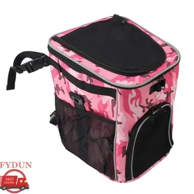 Comparer les prix de FYDUN porte-vélo pour chien Panier De Vélo Pour Chien Sac à Dos De Transport Pour Animaux De Compagnie animalerie Camouflage rose