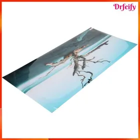 Comparer les prix de Décor de fond daquarium - AKOZON - Withered Tree 3D - PVC - Auto-adhésif - Couleurs vives