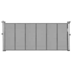 Meilleurs prix pour Barrière de Sécurité Extensible Jusqu’à 180 cm-VEVOR-Hauteur 87 cm-Barrière Rétractable pour Animaux de Compagnie-Gris